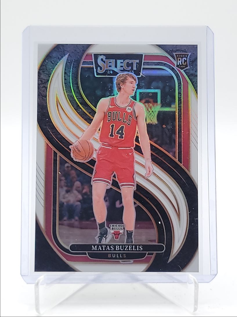 MATAS BUZELIS 2024-25 SELECT PREMIER LEVEL ROOKIE WHITE PRIZM A RC /149 Q3599