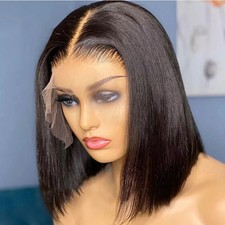 13x4 Lace Frontal Bob Straight Wig Human Hair