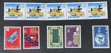 Selección de 10 estampillas suizas como nuevas MNH