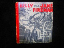 FIRE DEPARTMENT Children`s Book 1930s Illustrated Show The Kids What It Was Like