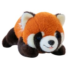 FAO Schwarz Red Panda Adopt A Pets Laying Down Cute Plush Stuffed Toy 17 Inches