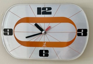 JAZ LOBLIC SPACE AGE ELECTRONIC WALL CLOCK 1975 ALL ORIGINAL & WORKING