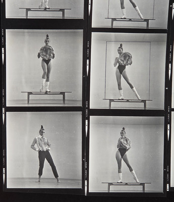 NEWLY FOUND! Hendrickson PHOTO Contact Sheet Proof & Negatives DANCER IN BIKINI
