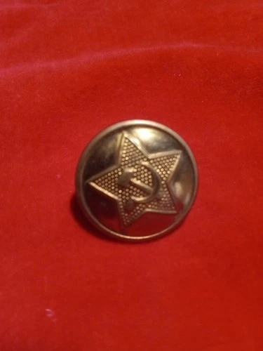 WW2 genuine MILITARY BUTTON Soviet Russia button made in USA !!! LEND-LEASE rare