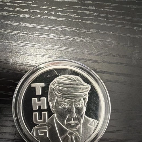 Silver Shield 1 Troy Ounce Pure Silver Round 2023 .999 Trump Thug Coin