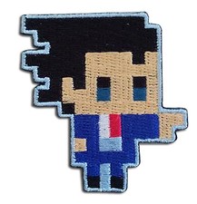 Ace Attorney Phoenix Pixel Art Anime Patch GE-44296