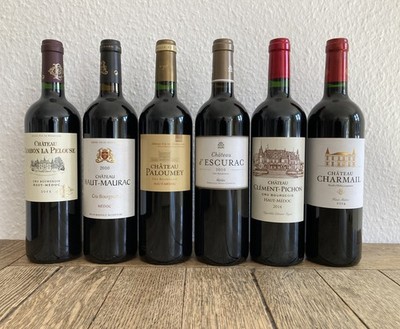 Bordeaux Cru Bourgeois 2010 - 2015 aus OHK *  Medoc und Haut-Medoc  * 6 Flaschen