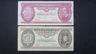 Hungary two banknotes, 50, 100 Forint 1984-1986