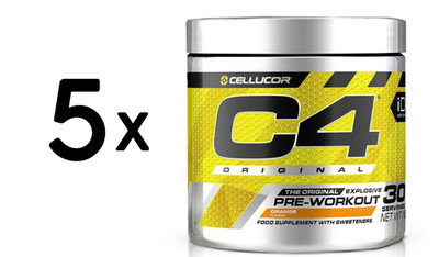 5 x Cellucor C4 Original, Orange - 198g (121,20 EUR/kg)