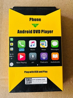 CarPlay Adapter USB  For Phone Android DVD Player  Wireless Plug & Play White