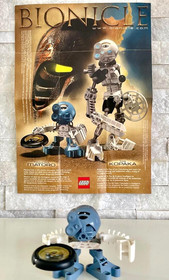 Bionicle Tohunga Set of 6: 1388, 1389, 1390, 1391, 1392, 1393 w/Disks & Posters