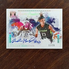 2025 Panini Impeccable WNBA Jordan Horston Canvas Creations AUTO HOLO Silver /25