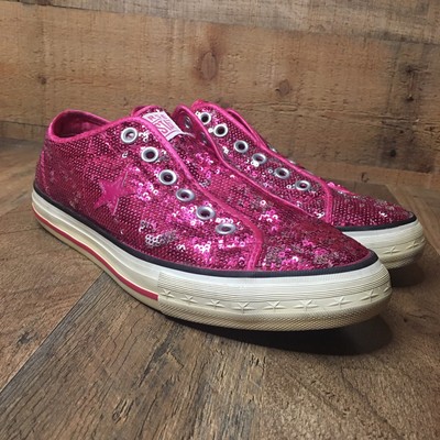 pink sequin converse womens