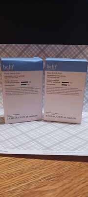 BELIF AQUA BOMB MIST LIGHTWEIGHT MIST  FOR GLOWING 2 OZ EACH BOXED SET OF 2