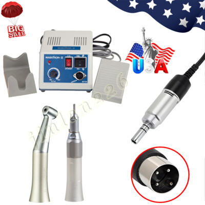 Marathon Dental Micromotor 35K RPM Polishing Contra Angle Straight Handpiece N3