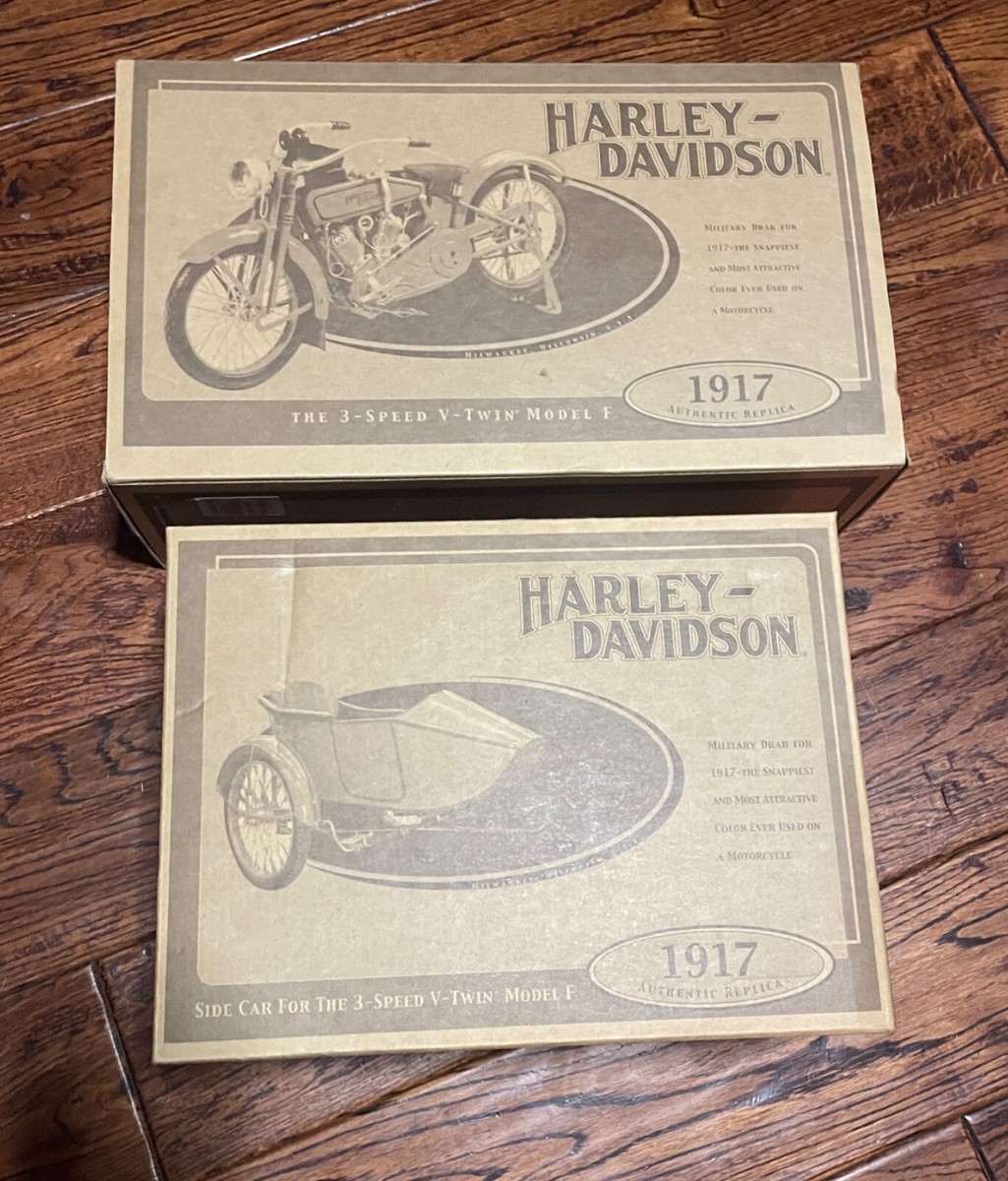 1917 Harley-Davidson 3-Speed V-Twin Model F and Side Car with COA