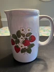 McCoy 1429 Pottery Ceramic Strawberry Pitcher 7” Tall