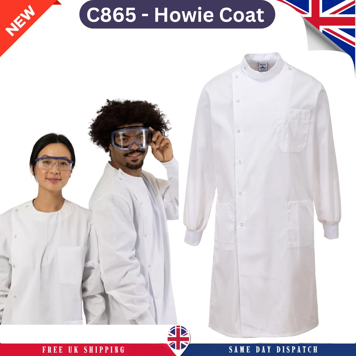 Uvex Whitewear Men's Coat White