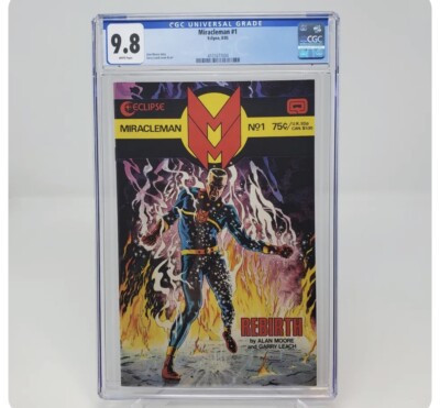   Miracleman #1 CGC 9.8 White Pages! Alan Moore New Movie  
