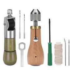 Classic Speedy Sewing Stitcher Awl Hand Held Sewing Device Heavy Duty Sewing Kit