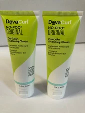 NEW LOT 2 DevaCurl NO POO Original Zero Lather Conditioning Cleanser 1.5 oz ea