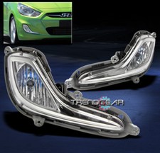 2011-2015 Bumper Driving Fog Light Lamp Wbulbs Chrome Clear Lens Leftright Kit