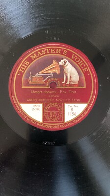 Rare 78rpm record, E, GREEN BROTHERS : Desert Dreams , HMV B 1156 *HOT JAZZ*