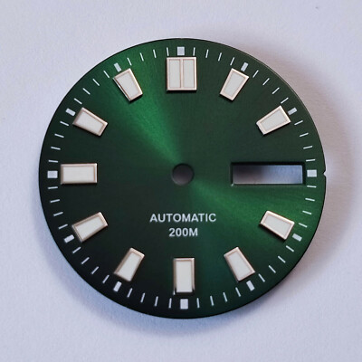 62MAS Dial for SKX007, MOD part, fits NH36, C3Lume, Hulk Green