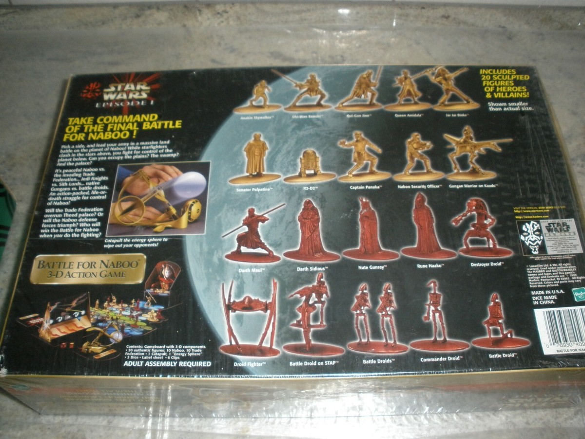 New Star Wars Episode Battle For Naboo 3-D Action Board Game