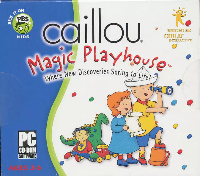 Caillou MAGIC PLAYHOUSE - Children Ages 2-6 Educational PC Game - BRAND NEW  772040813437