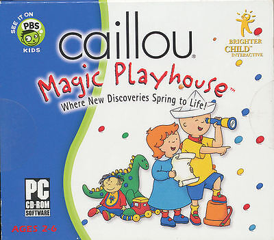 Caillou Magic Playhouse Children Ages 2 6 Educational Pc Game Brand New 772040813437 Ebay