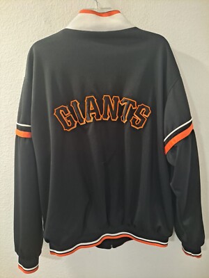 G III Sports San Francisco Giants Black Orange White Full Zip