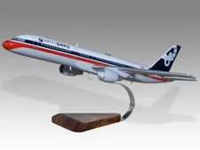Boeing 757-200 Aeroperu Desk Wood Airplane New Model Small Scale 1/130