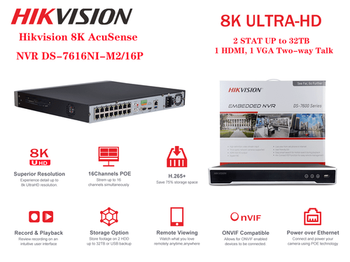 Hikvision 32MP 16CH Security CCTV System Kit 8MP ColorVu 3.0 IR IP Camera Lot - Picture 4 of 26
