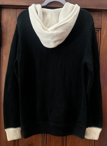 Vintage 90s Polo Sport Ralph Lauren Track Team Knit Hoodie Sweater Size M Rare - Picture 15 of 17