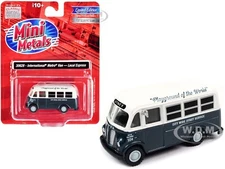 INTERNATIONAL METRO VAN DARK BLUE "JITNEY SERVICE" 1/87 (HO) MODEL CAR CMW 30628