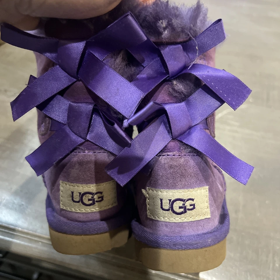 UGG Bailey Bow II Purple 1017394T , Toddler 7 - Image 3 of 4