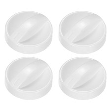 Microwave Time Control Knob Universal Timer Plastic Rotate Switch 7MM White 4PCS
