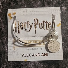 Alex and Ani X Harry Potter Bracelet NWT Dumbledore Quote Expandable Bangle