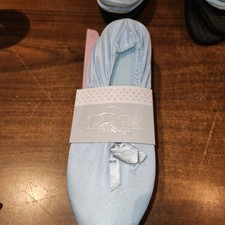 NEW Womens Rene Rofe 2-Pack Ballerina Slippers Sz M 6.5-7.5 Non Slip Bottoms