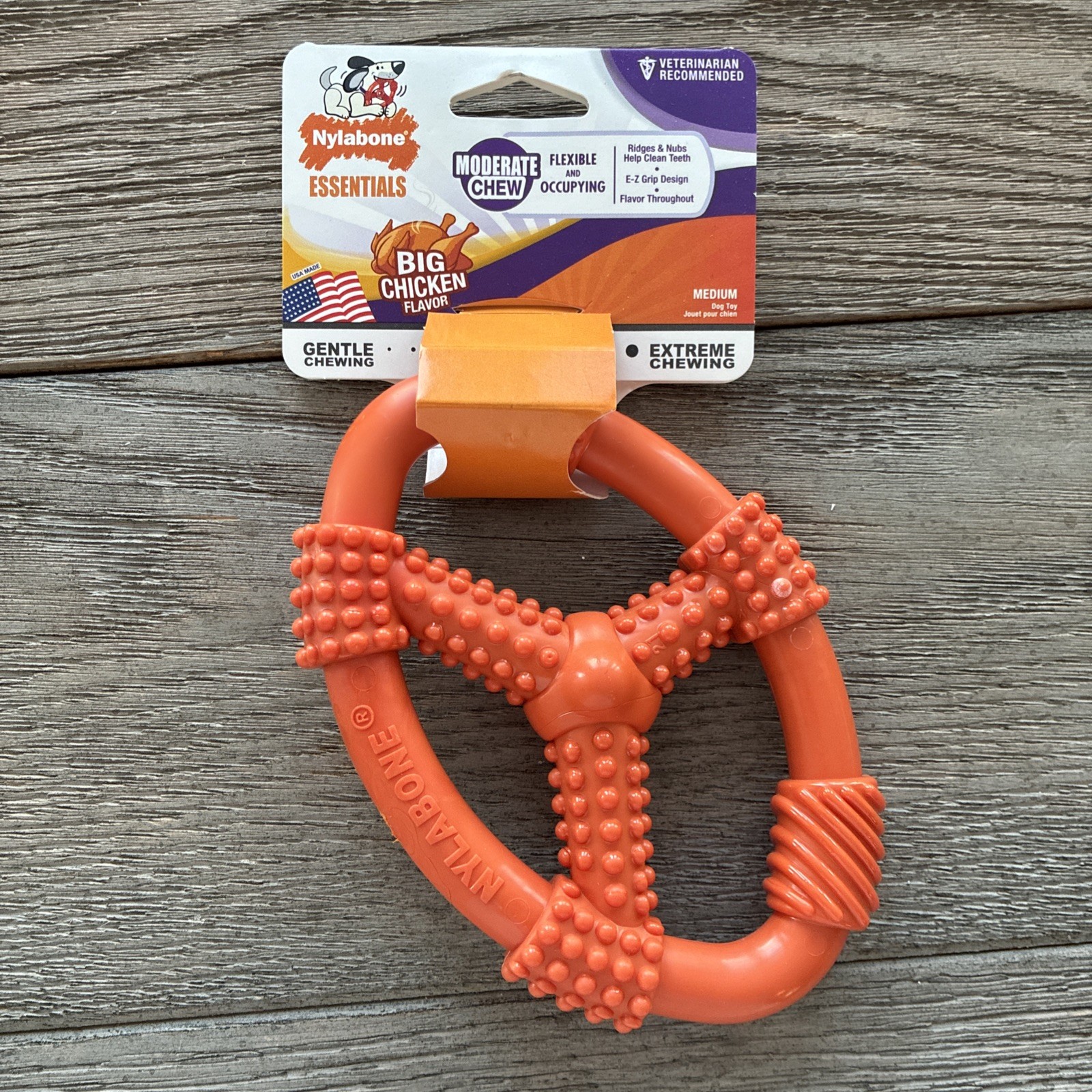 New Nylabone Essentials - Dog Toy - Moderate Chew - Big Chic