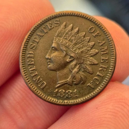 1881 Indian Cent AU nice coin