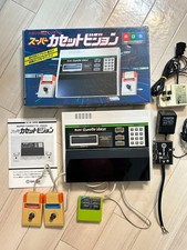 Epoch Super Cassette Vision Console Boxed CIB w/Controllers AC Game Tested Japan image