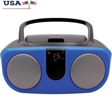 Stereo Speaker System W/ AM/FM Radio CD Player Compatible 2 Channel 1.2W RMS New