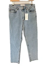 Primark Blue Jeans Size 10 L27” Slim Straight Leg High Waist NEW Women’s 