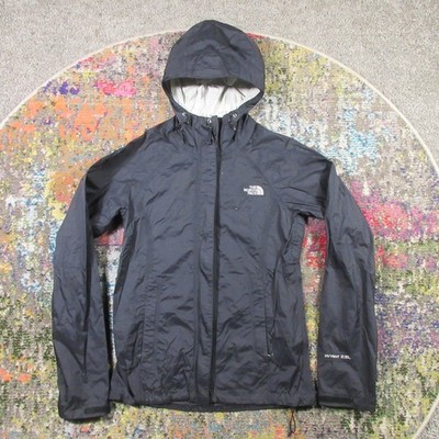 The North Face Hyvent 2.0L Rain Jacket Women XS Black Light Seam Sealed Flaking