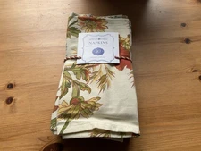 NWT April Cornell Napkin Set of 10 Cotton Wildflowers Anniversary Edition 16x16