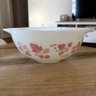 Vintage Pyrex Pink Gooseberry Cinderella Nesting Mixing Bowl 443 2.5Qt