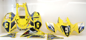 🔥 06-09 LTR450 LTR 450 OEM Yellow Front Rear Plastic Fender Fenders Set 🔥