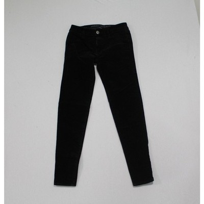 American Eagle Outfitter Black Jeggings Corduroy AEO Cord Size 0